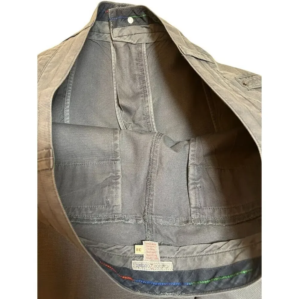 Carbon2Cobalt‎ Mens Cargo Shorts 38 Gray-Blue100% Cotton